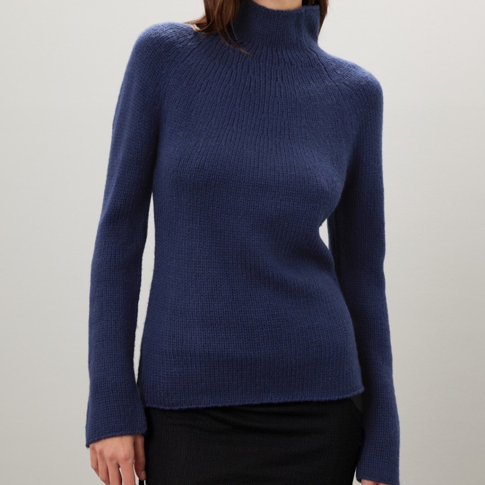 Marina Moscone x RTR Navy Turtleneck Sweater, XS - Picture 2 of 8